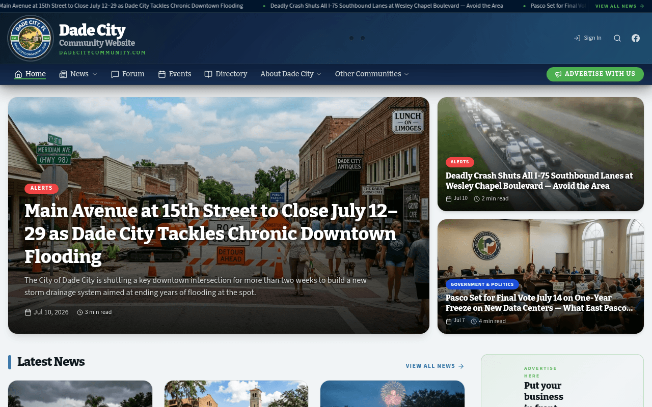 Dade City homepage