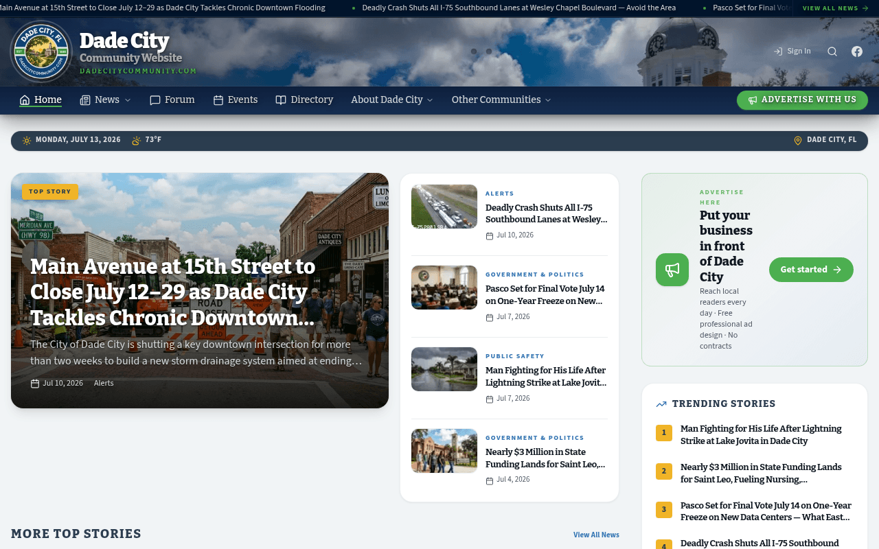 Dade City homepage