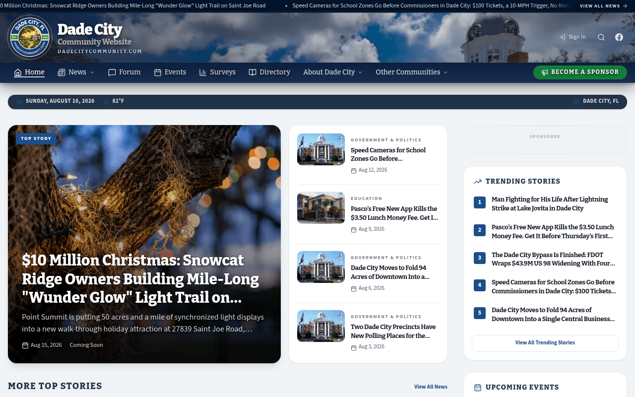 Dade City homepage