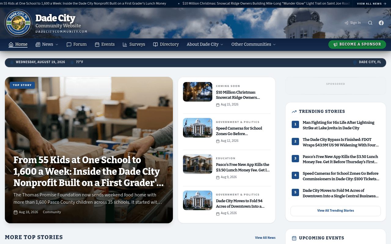 Dade City homepage