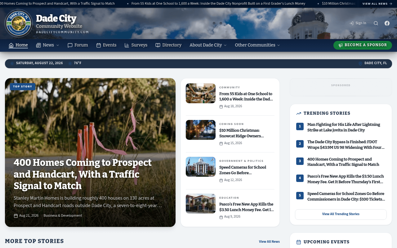 Dade City homepage