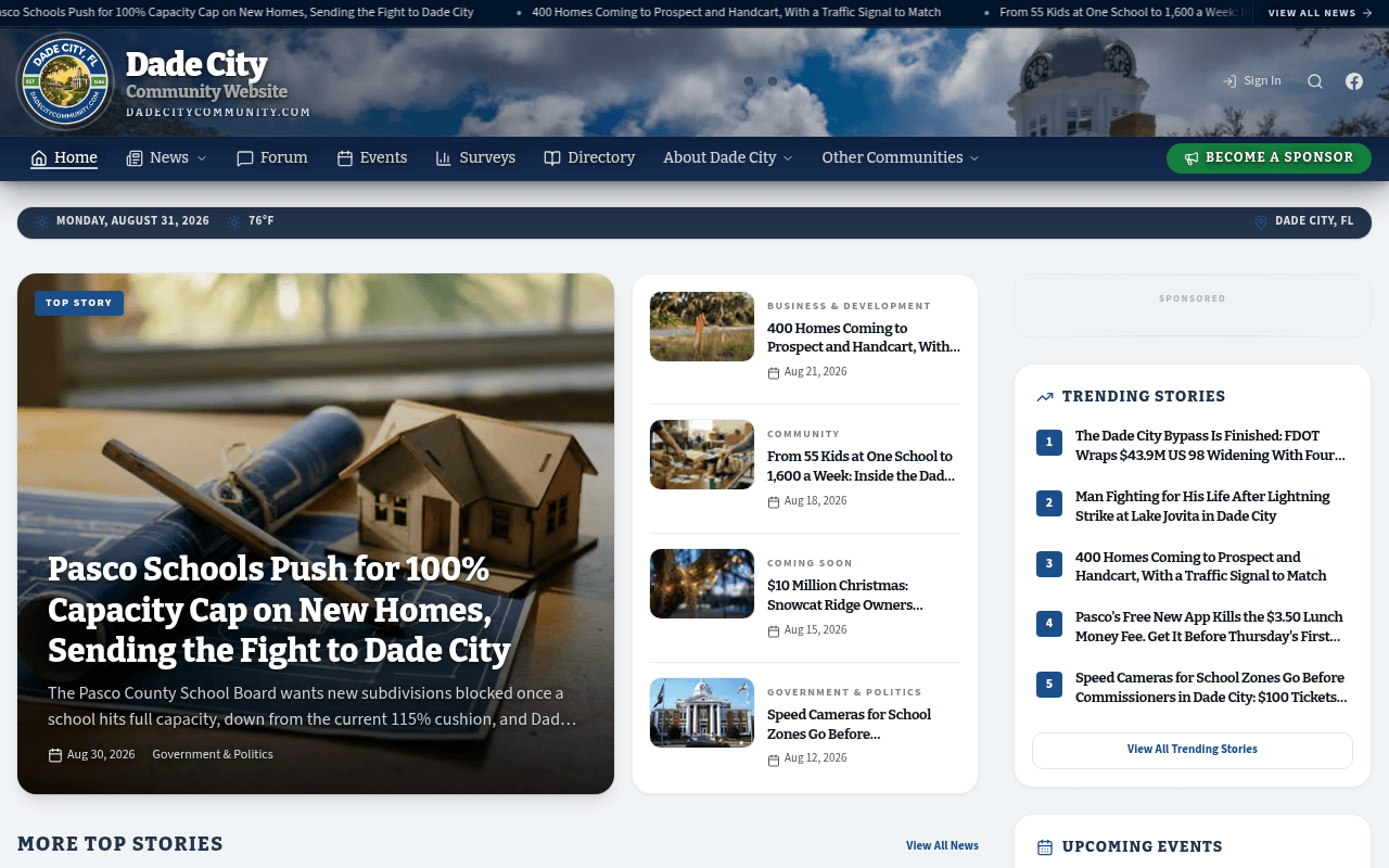 Dade City homepage