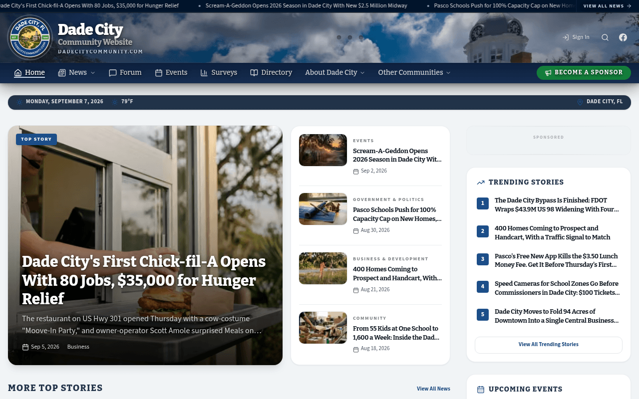 Dade City homepage