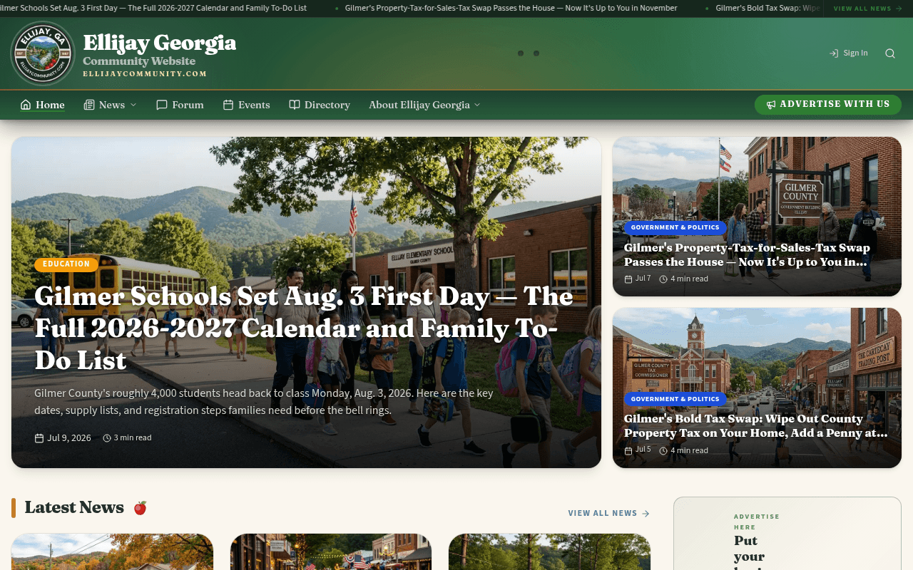 Ellijay homepage