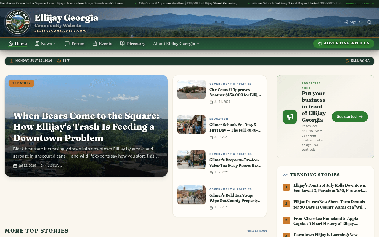 Ellijay homepage