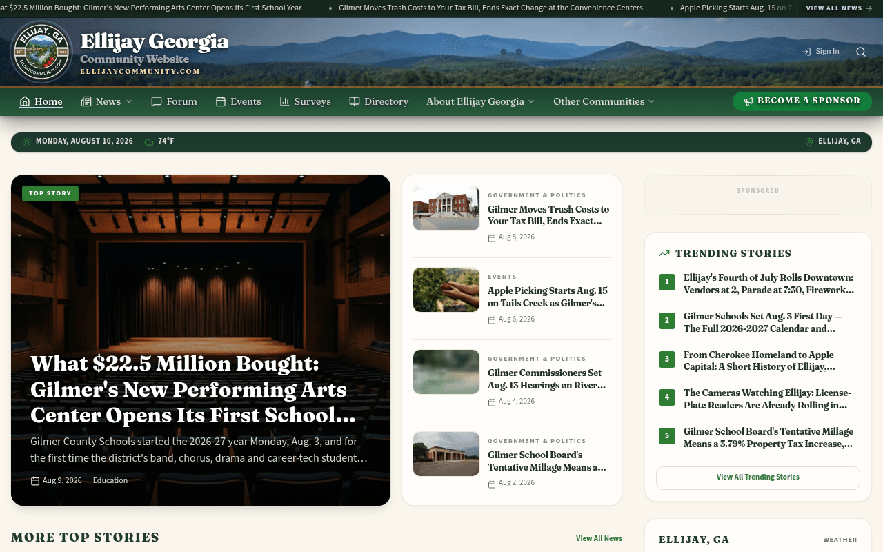 Ellijay homepage