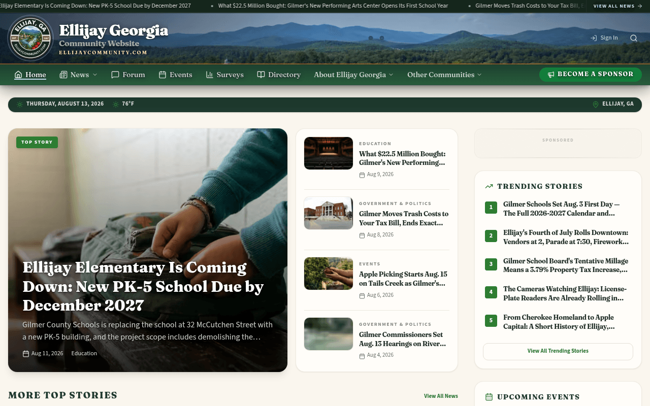 Ellijay homepage
