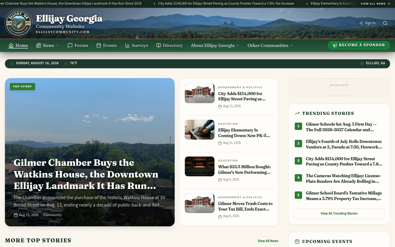 Ellijay homepage