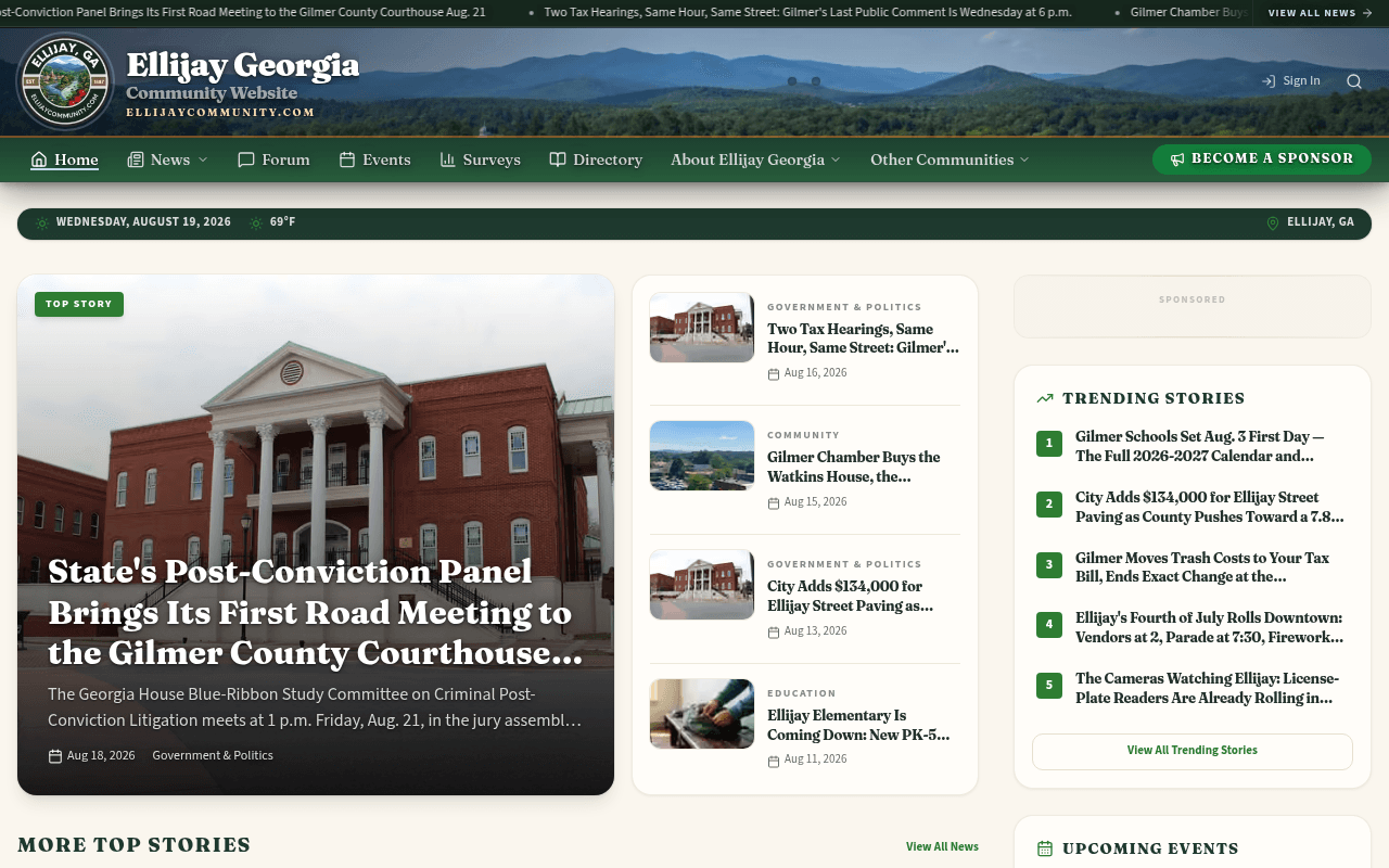 Ellijay homepage