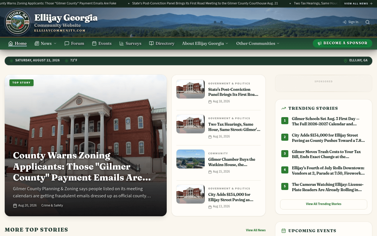 Ellijay homepage