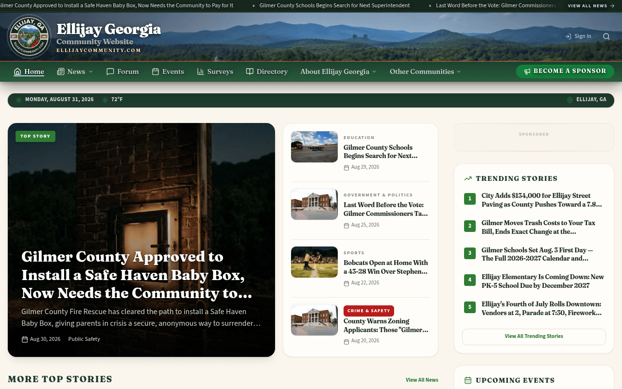 Ellijay homepage