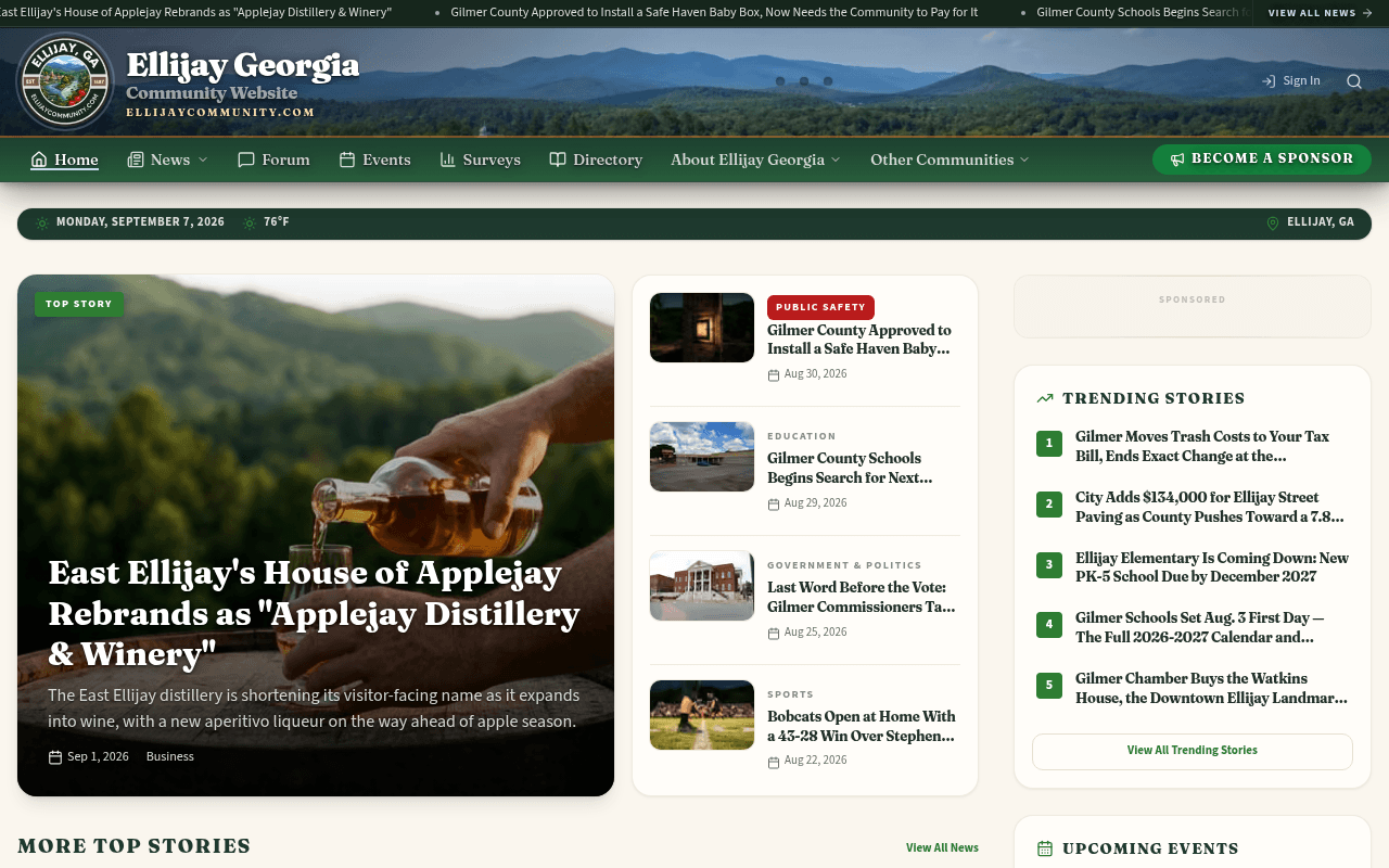 Ellijay homepage