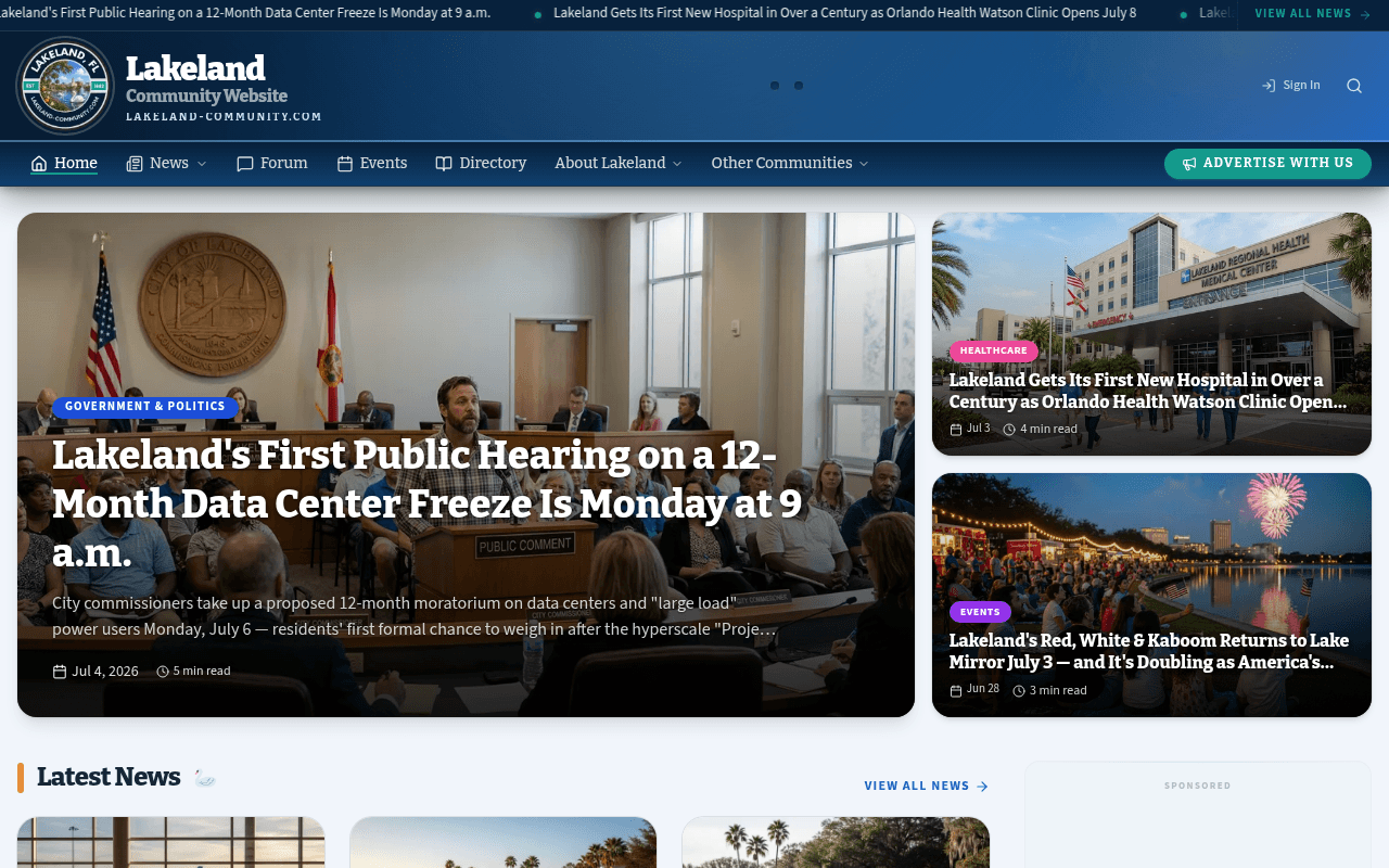 Lakeland homepage