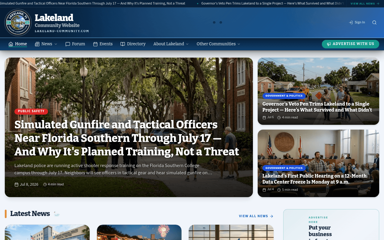 Lakeland homepage