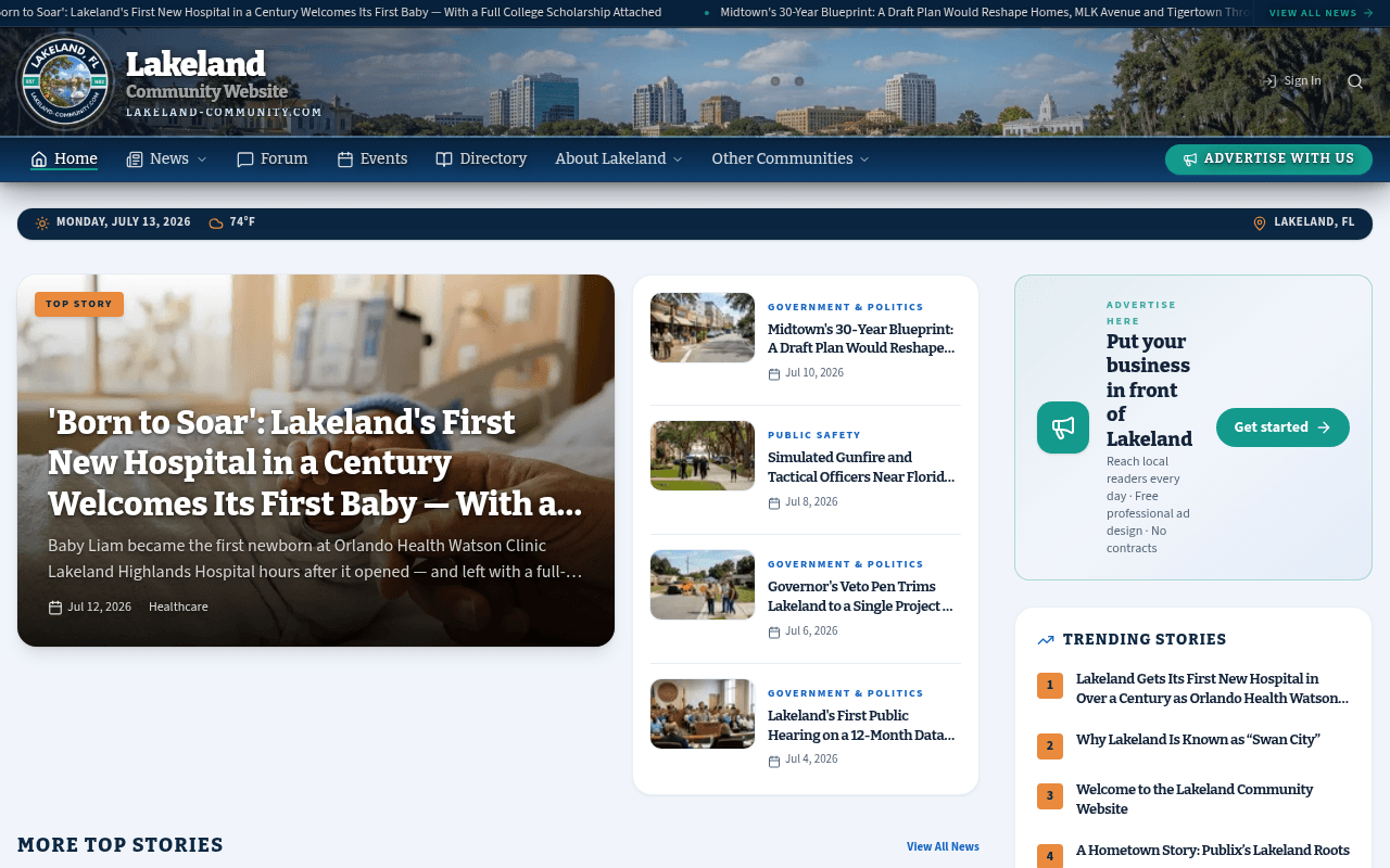 Lakeland homepage