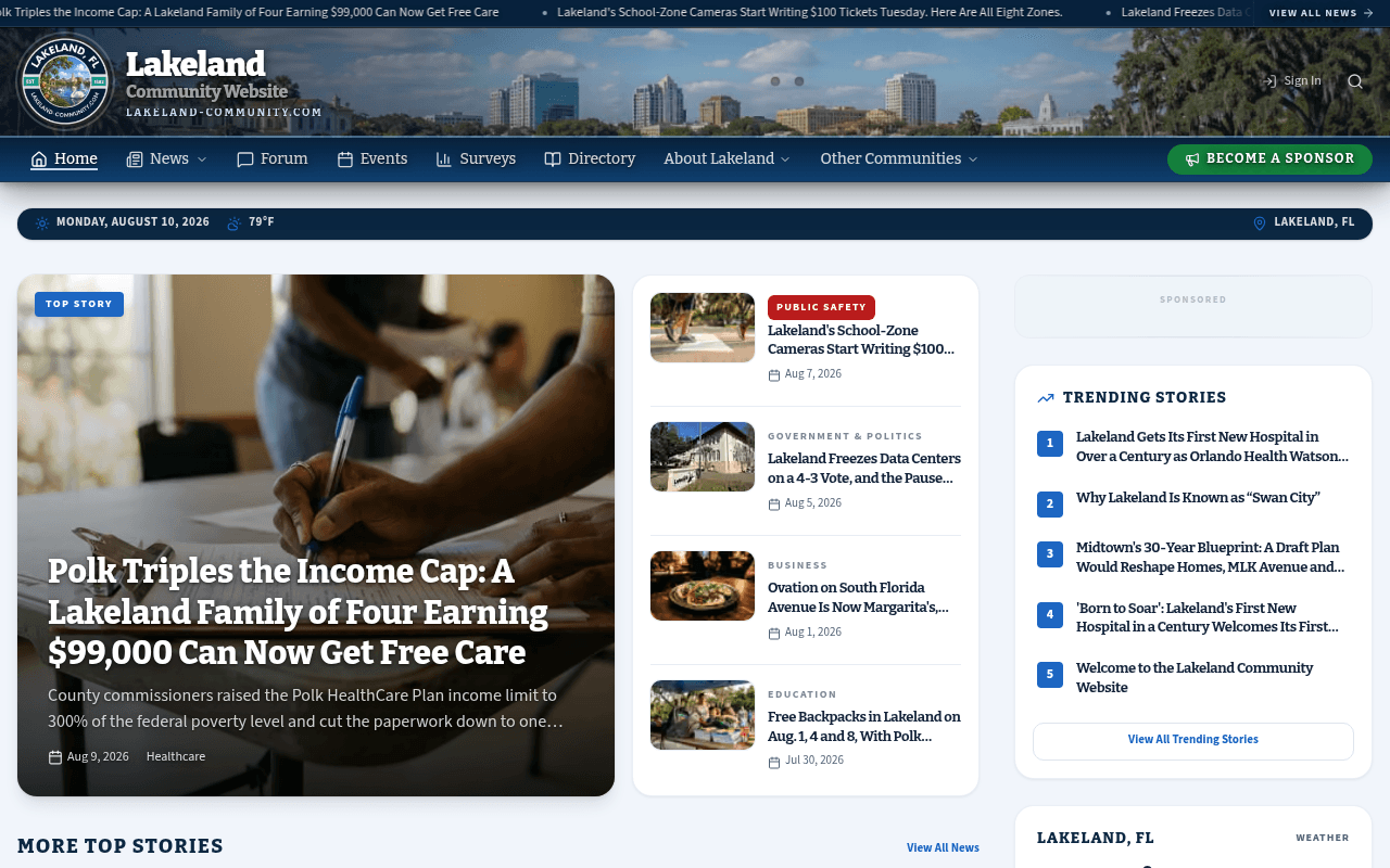 Lakeland homepage