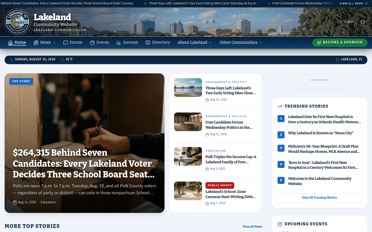 Lakeland homepage