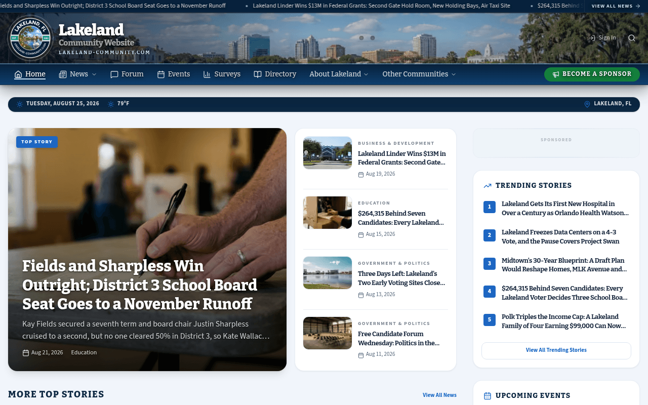 Lakeland homepage