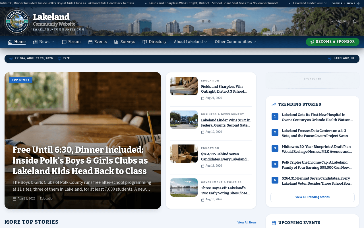 Lakeland homepage