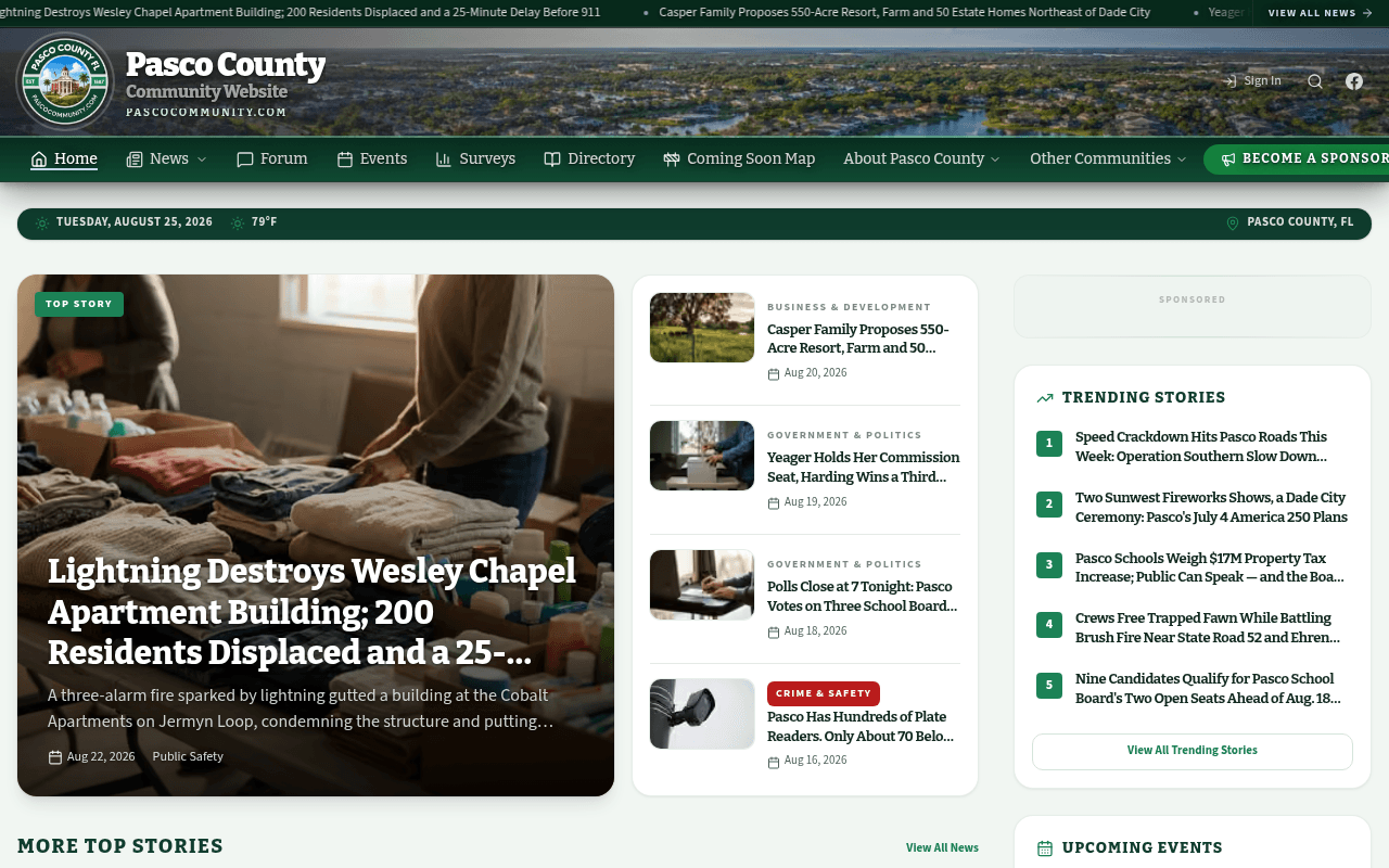 Pasco homepage