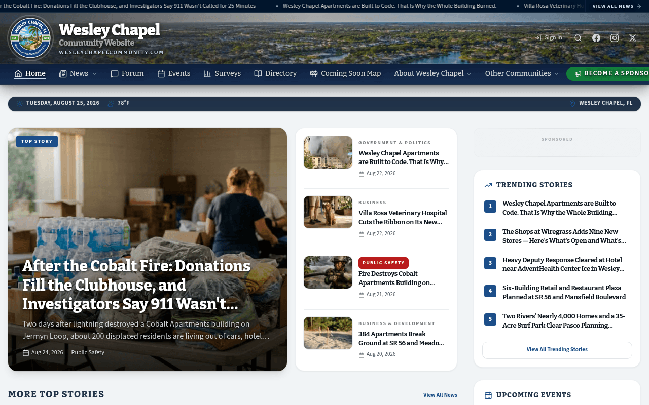 Wesley Chapel homepage